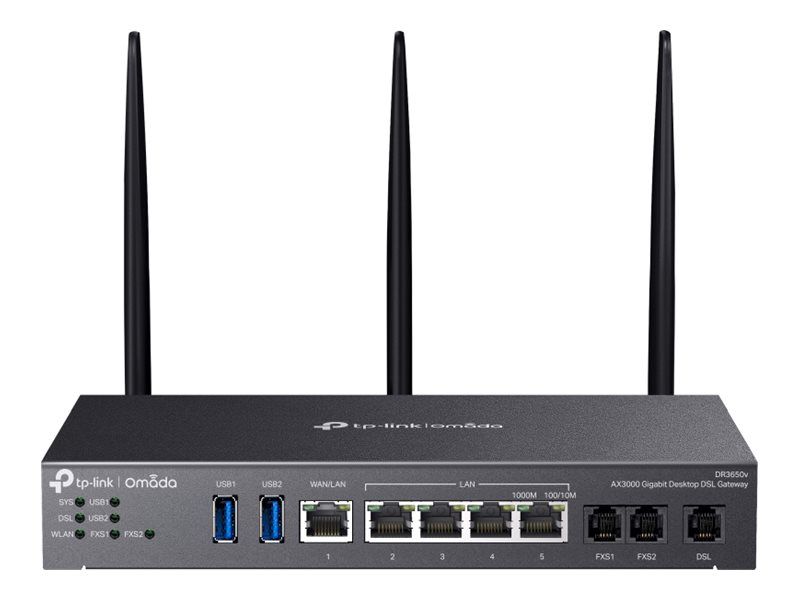 TP-LINK Omada DR3650v V1 - Gateway - 1GbE - Wi-Fi 6