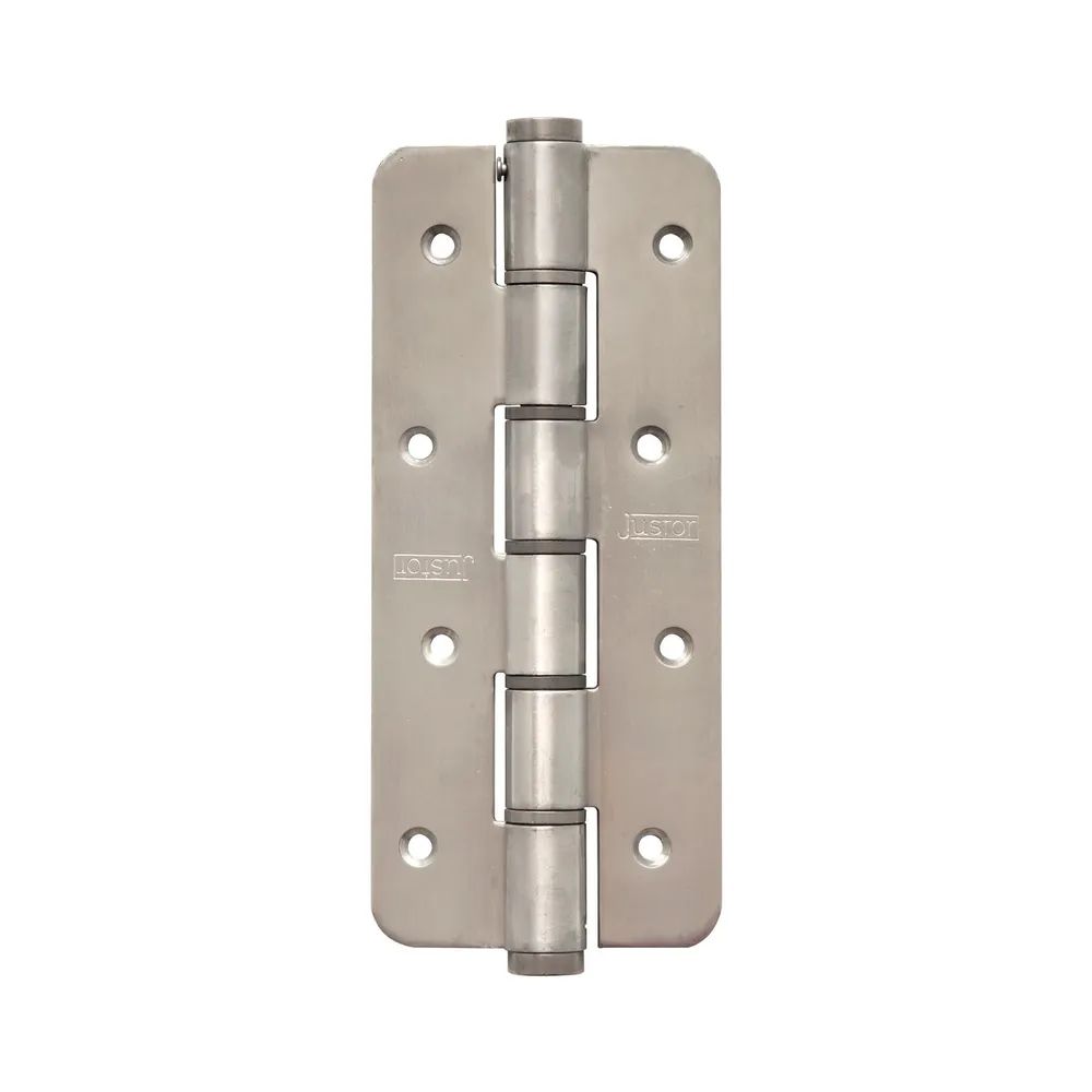 Justor Pendeltürband einseitig wirkend, Rollen ø 18 mm, Höhe 180 mm, rund, Edelstahl