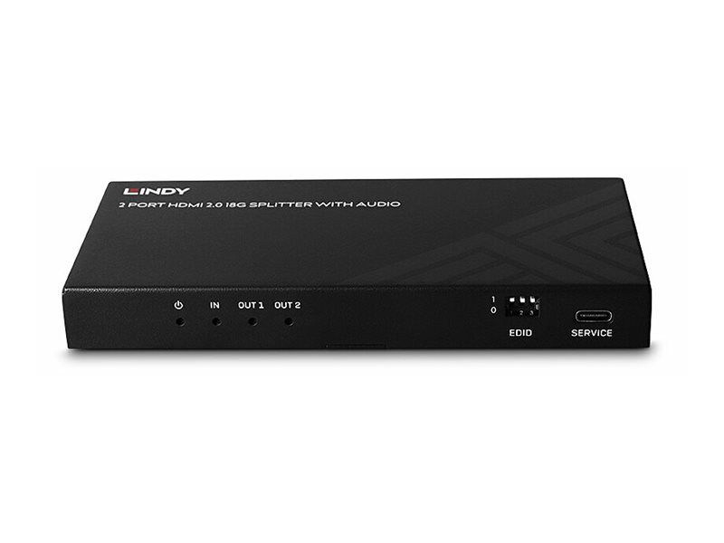 Lindy 2 Port HDMI 8K60 Splitter mit Audio