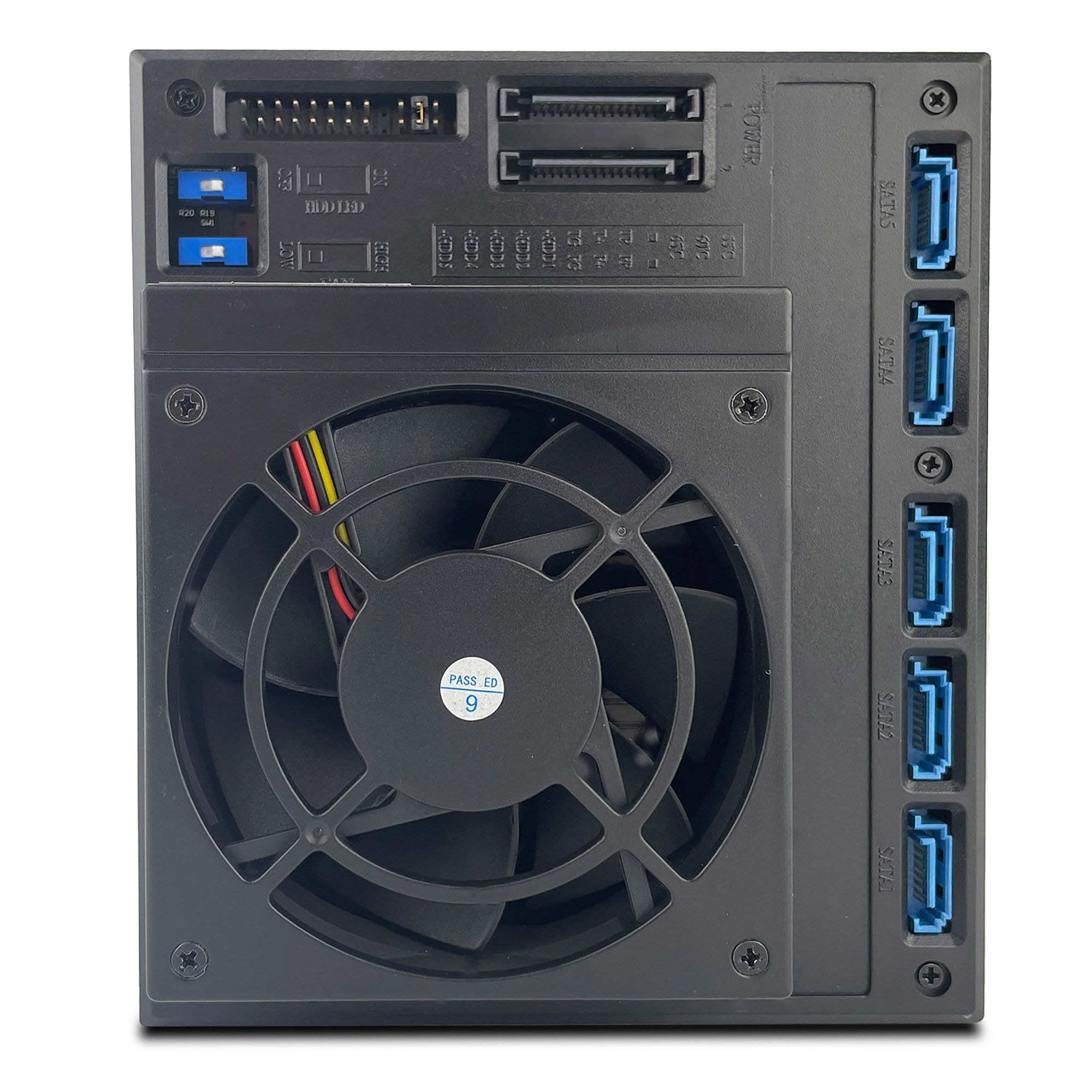 FANTEC BP-T3151-12G/6G SAS (12G)+ SATA (6G) Backplane für 5x 3,5"/2,5" SSD/HDD