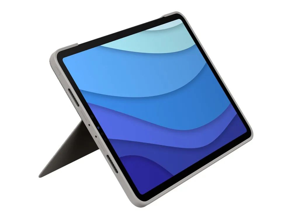 Logitech Combo Touch - Tastatur und Foliohülle - mit Trackpad - hintergrundbeleuchtet - Apple Smart connector - AZERTY - Französisch - Sand - für Apple 11-inch iPad Pro (1. Generation, 2. Generation, 3. Generation)