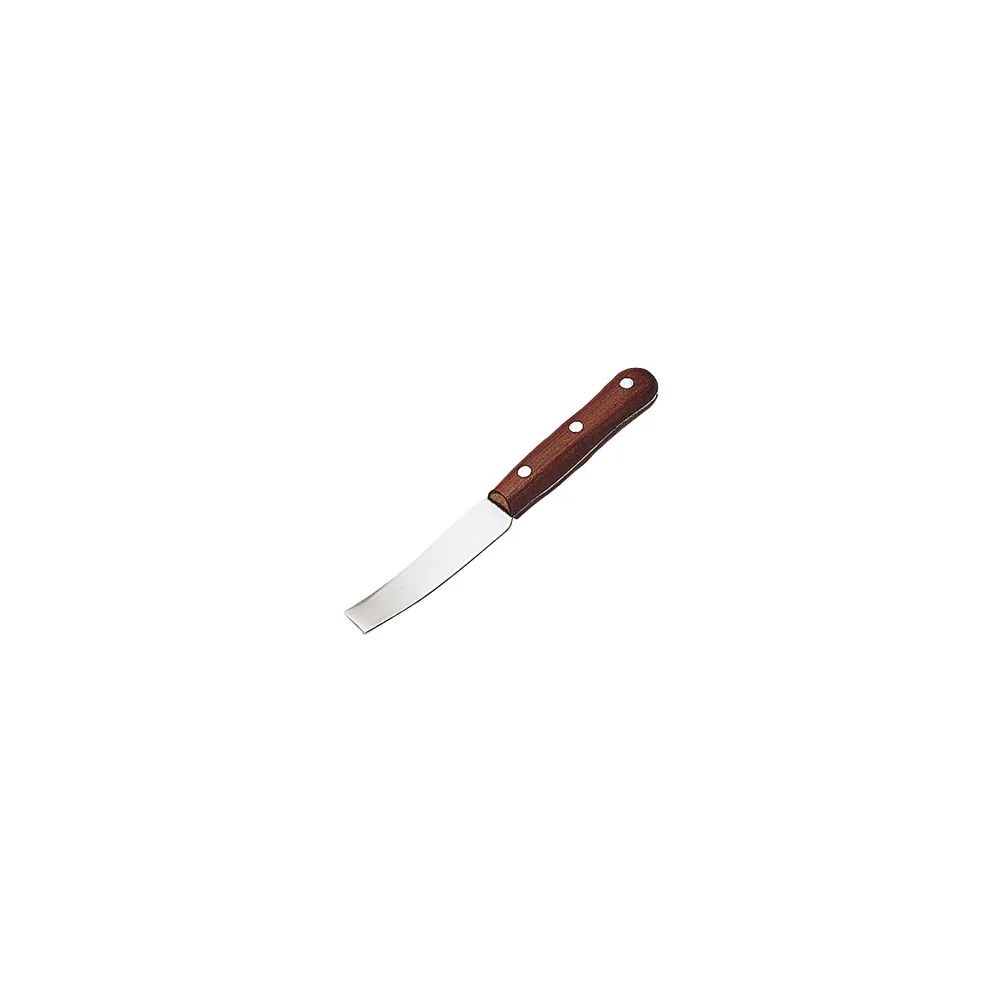 BOHLE Kittmesser mit Holzheft und stumpfer, gebogener, durchgehender 18mm Klinge