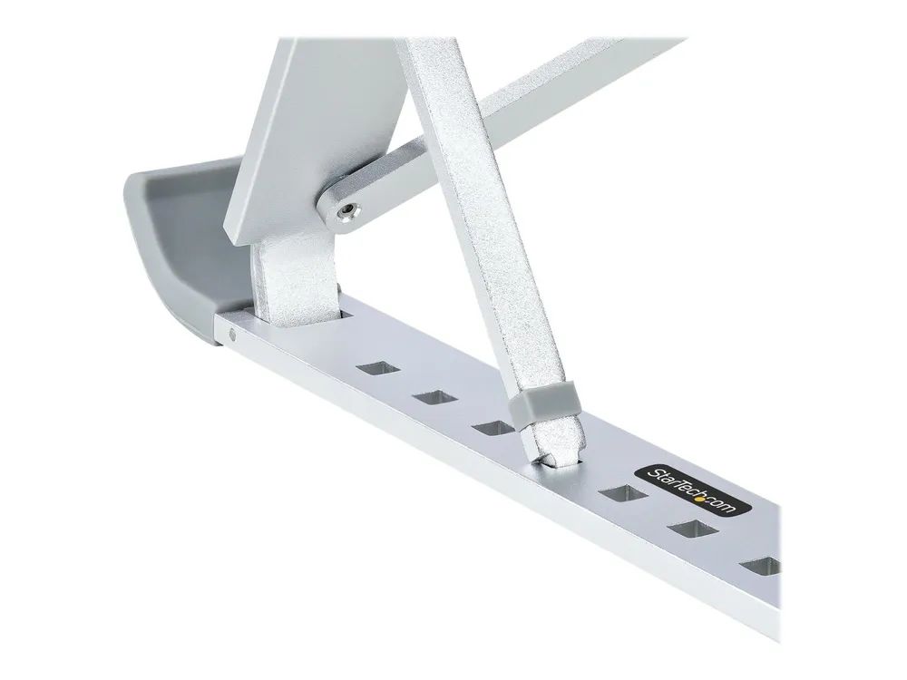StarTech.com Foldable Laptop Riser Stand, Portable Height Adjustable Ergonomic Laptop Stand, Ventilated Aluminum Frame Supports 22lb (10Kg)