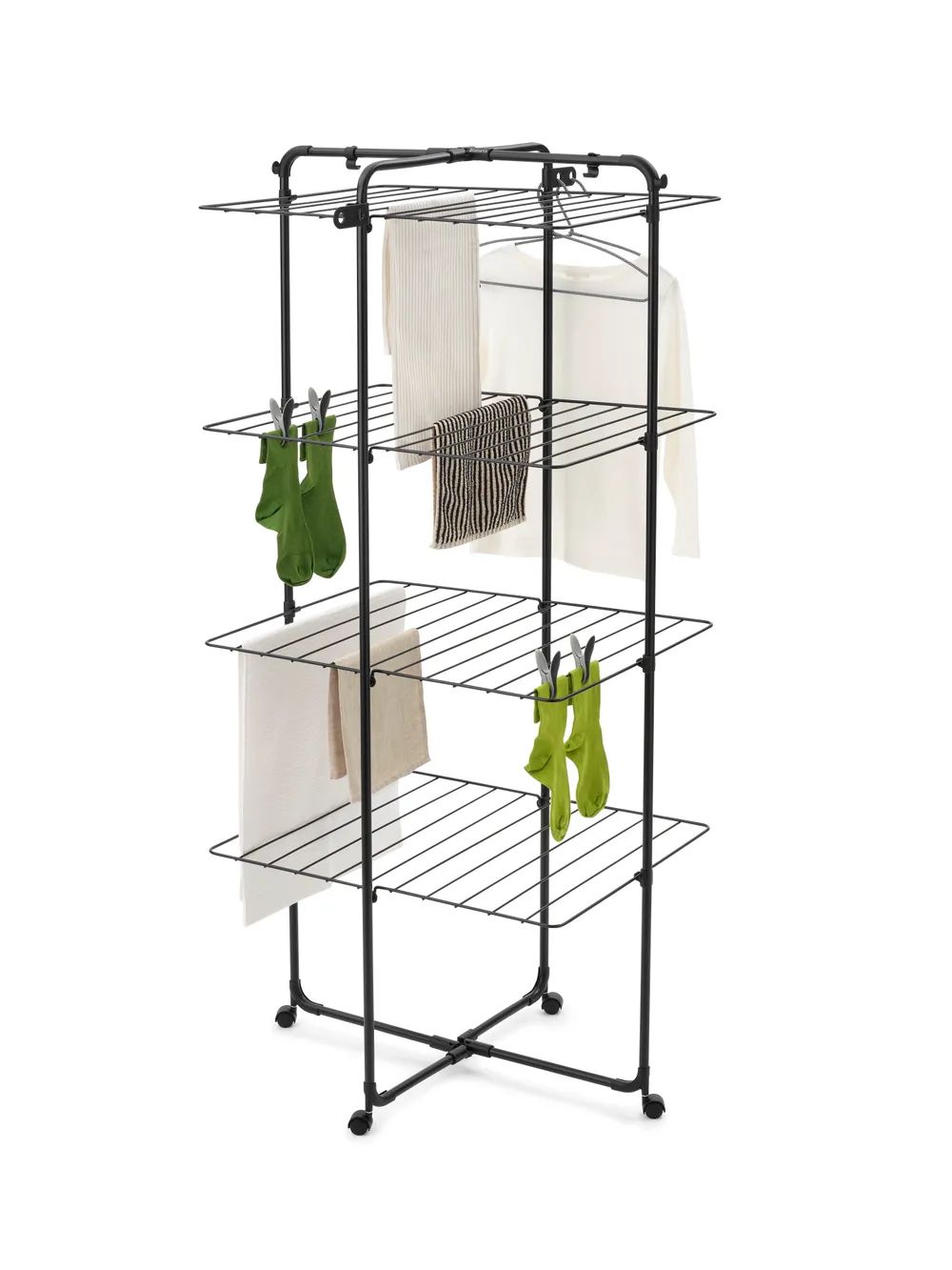 Brabantia HangOn Turm-Trockengestell, 30 m - Matt Black