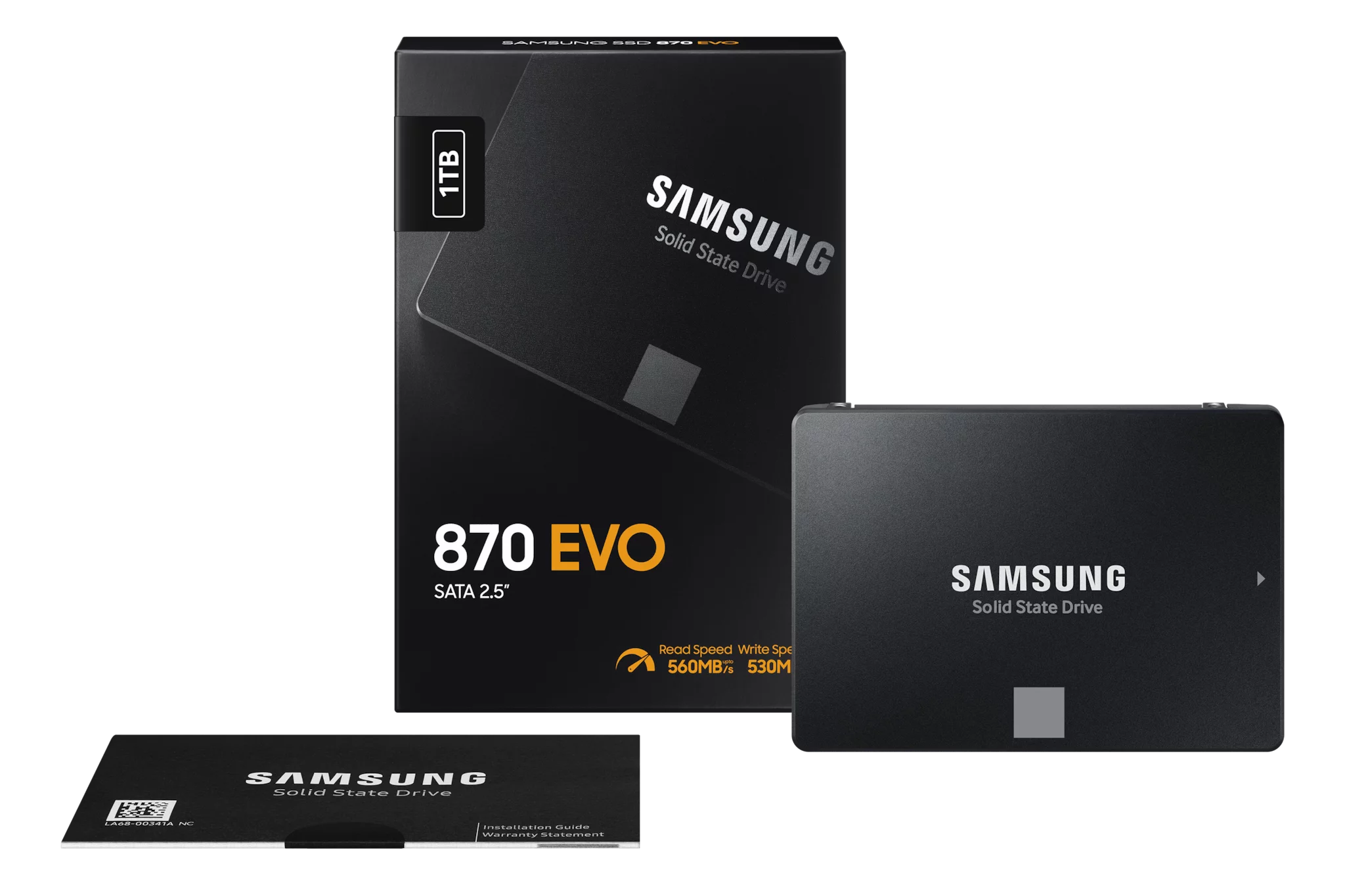Samsung 870 EVO MZ-77E1T0B - SSD - verschlüsselt - 1 TB - intern - 2.5" (6.4 cm)