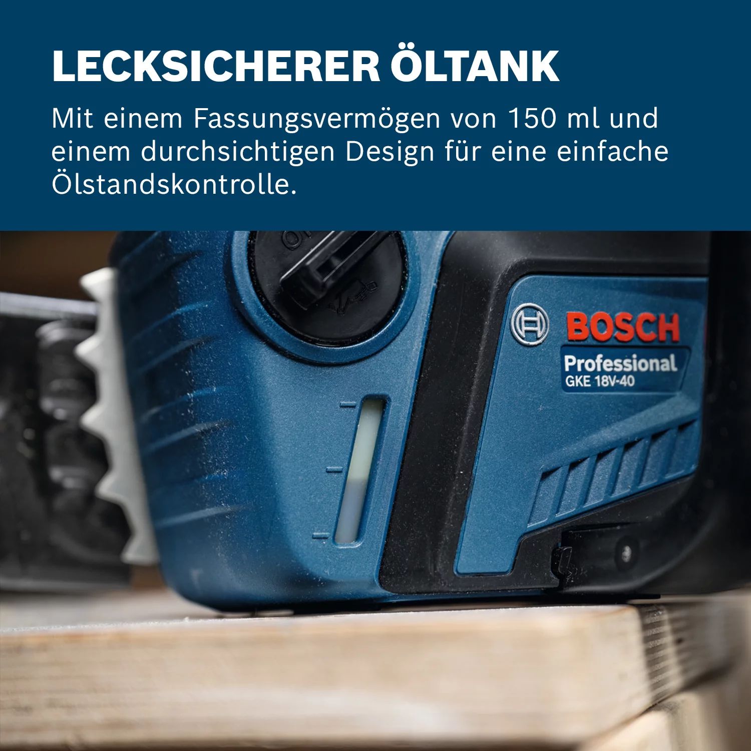 Bosch GKE 18V-40 Akku-Kettensäge Kit