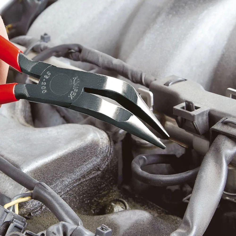 KNIPEX Mechanikerzange mit Kunststoff überzogen schwarz atramentiert 200 mm