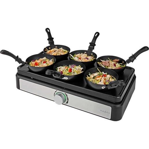 Nedis PARTY WOK SET 6PERS. / NEDIS FCRA310FBK6 SW FCRA310FBK6