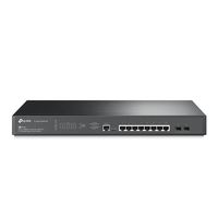 TP-LINK JetStream TL-SG3210XHP-M2 V2 - Switch - managed - 8 x 10/100/1000/2.5G + 2 x 10 Gigabit SFP+ - an Rack montierbar - PoE+ (240 W)
