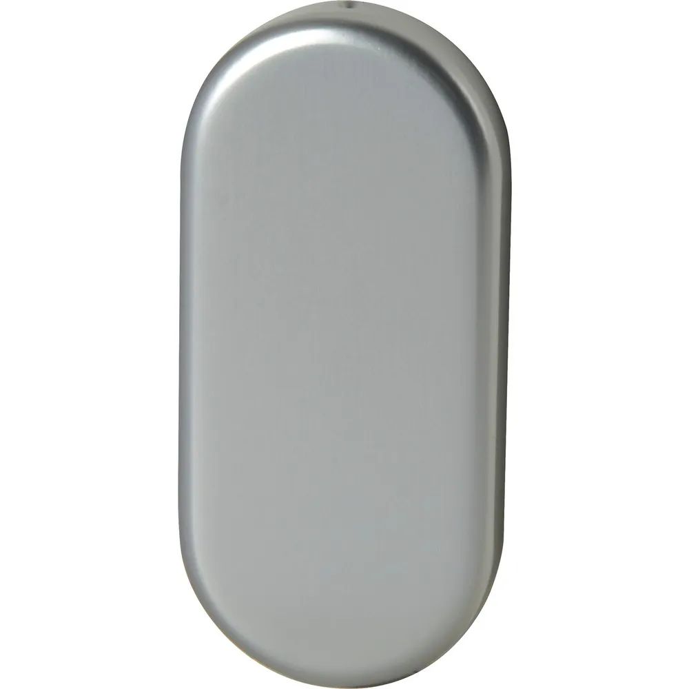 FSB Blindrosette 17 1757 oval, 32,5 x 70 x 7 mm, Aluminium silber eloxiert