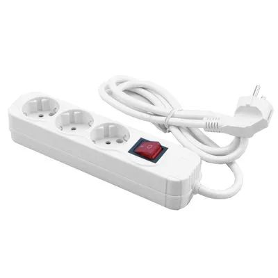 Media Range MediaRange 3-Fach Steckdosenleiste mit Schalter