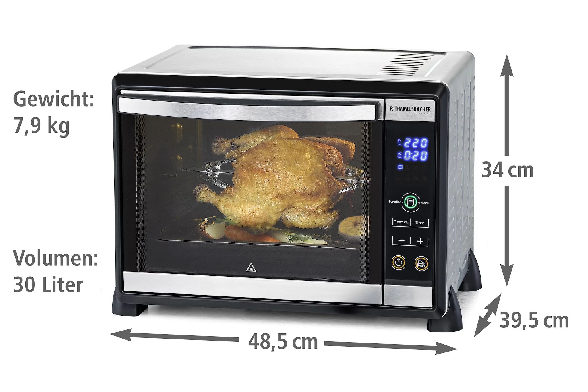 ELECTRONIC BAKING & GRILLING OVEN BGE 1580/E