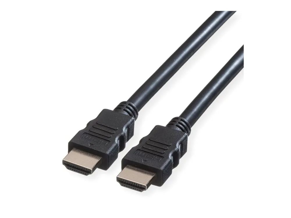 VALUE Ultra High Speed - HDMI-Kabel mit Ethernet - HDMI männlich zu HDMI männlich - 10 m - Doppelisolierung - Schwarz - unterstützt 8K 60 Hz (7680 x 4320)