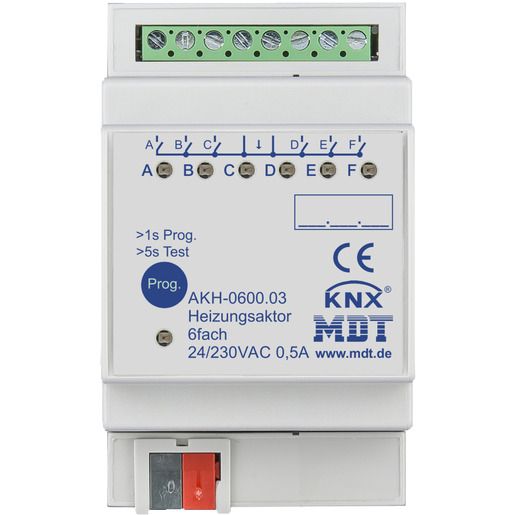 MDT HEIZUNGSAKTOR 6FACH 24-230V / AKH-0600.03