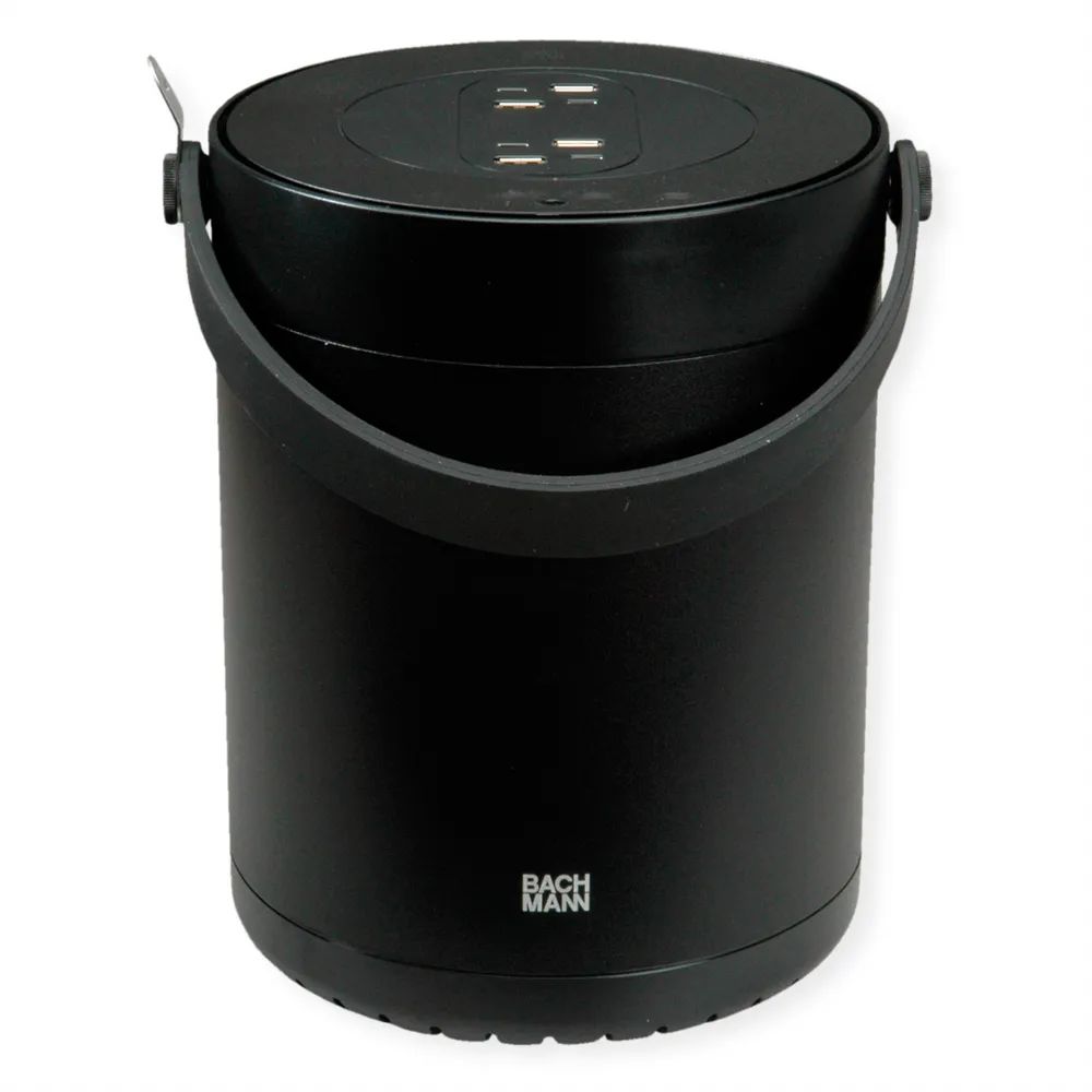 BACHMANN MOV:E POWER UNIT 4x Charger USB-A/C, 220W, mit Security Lock Adapter, schwarz