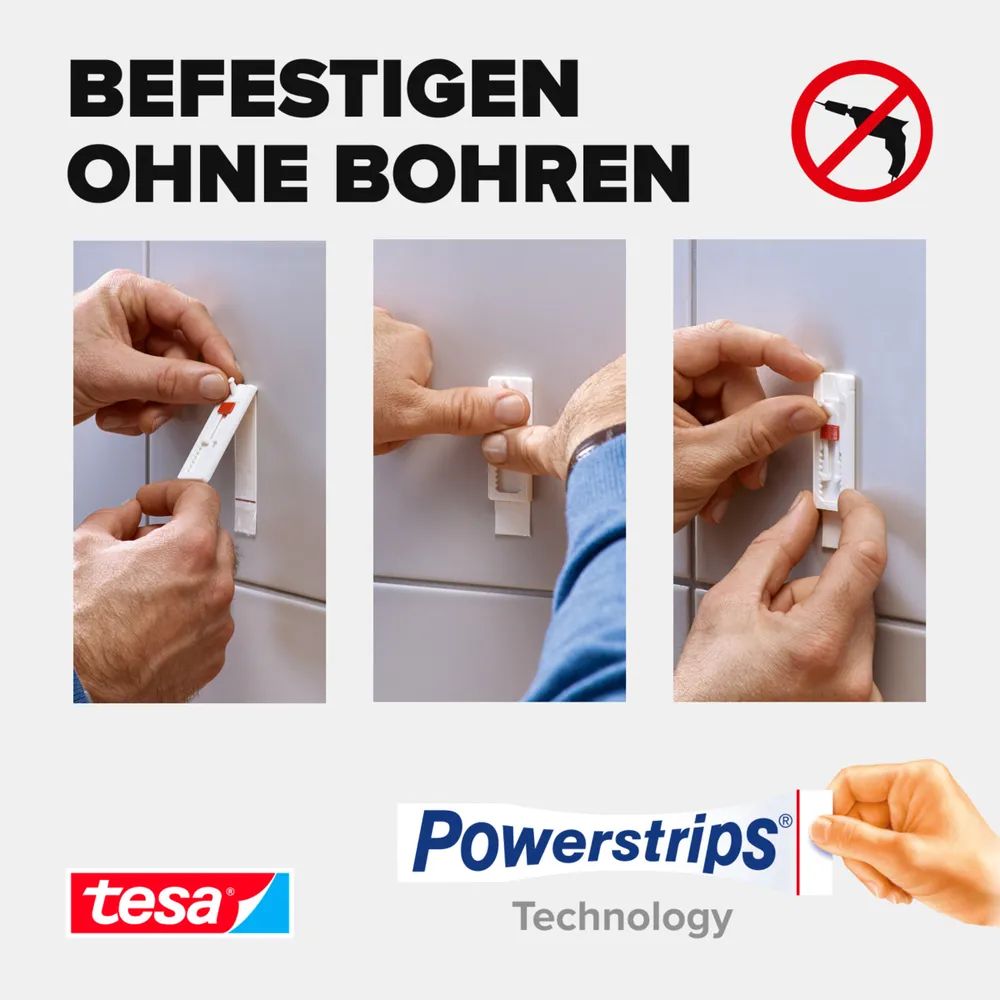 Tesa 77764 - Indoor - Universalhaken - Weiß - 3 kg - 2 Stück(e)