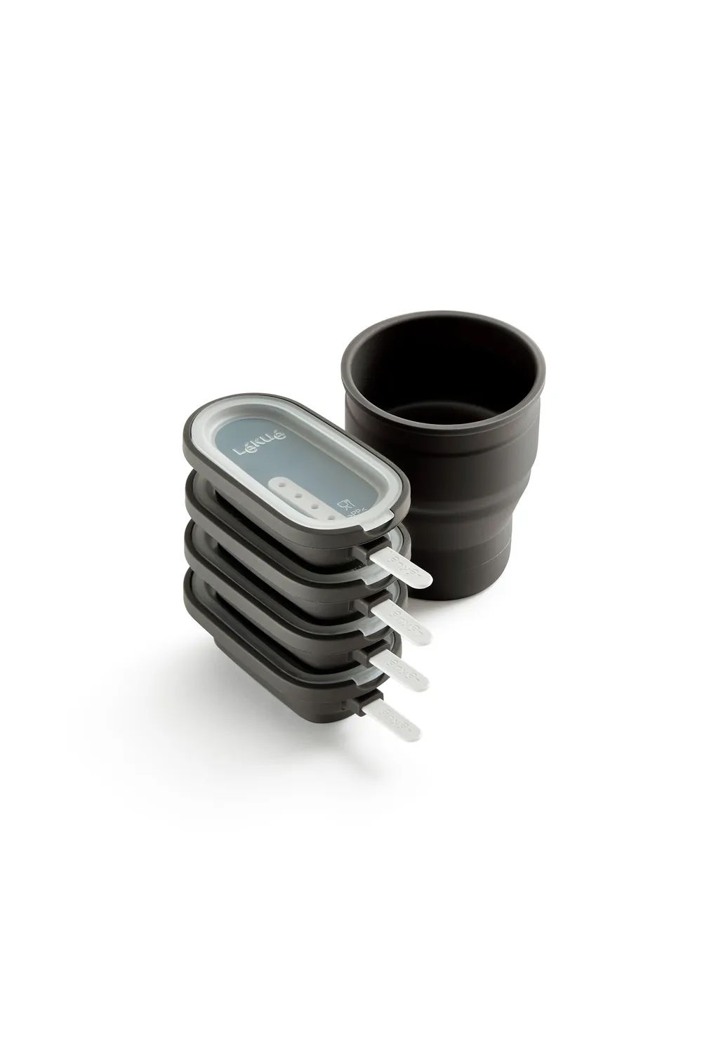 Lékué Klassische Eisformen, 4er-Set - Brown