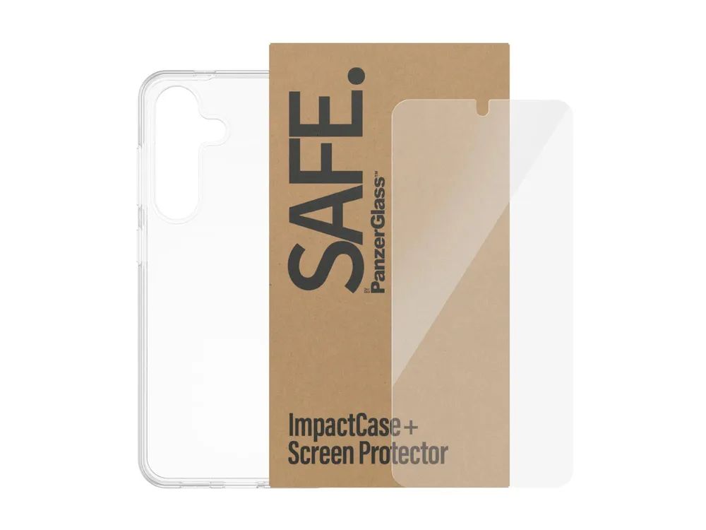 PanzerGlass SAFE. by PanzerGlass - 2-in-1 Schutzpacket - hintere Abdeckung für Mobiltelefon - Thermoplastisches Polyurethan (TPU)