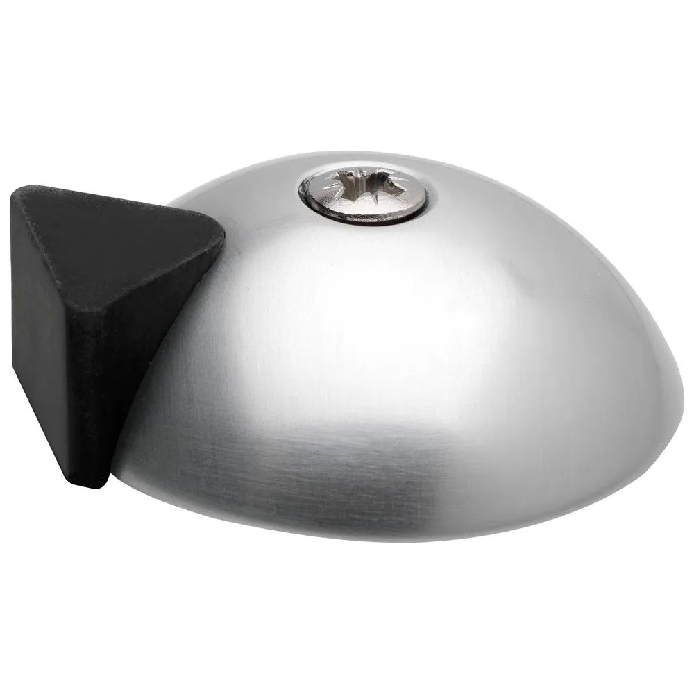 Woelm GmbH  Bodentürpuffer - Bodenpl. ø 60 mm, Anschlagh. 17 mm, silber eloxiert