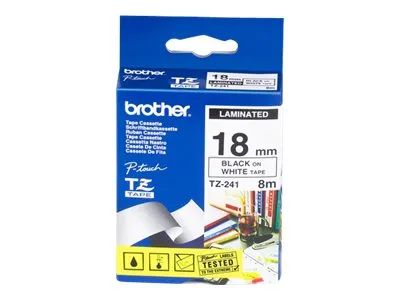 Brother Schwarz auf Weiß - Rolle (1,8 cm x