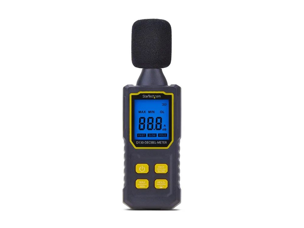 StarTech.com Handheld Digital Sound Meter, Noise/Decibel Level Reader