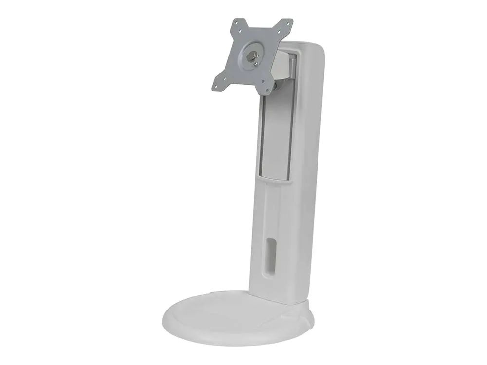 AG Neovo ES-02 - Aufstellung - für Flachbildschirm - ergonomisch - Kunststoff, Stahl - weiß - Bildschirmgröße: 38.1-61 cm (15"-24")