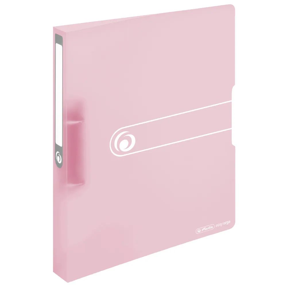 herlitz Ringbuch HERLITZ EASY Orga to Go A4 Rückenbreite 38mm  2-D-Ringe PP Rosa transluzent