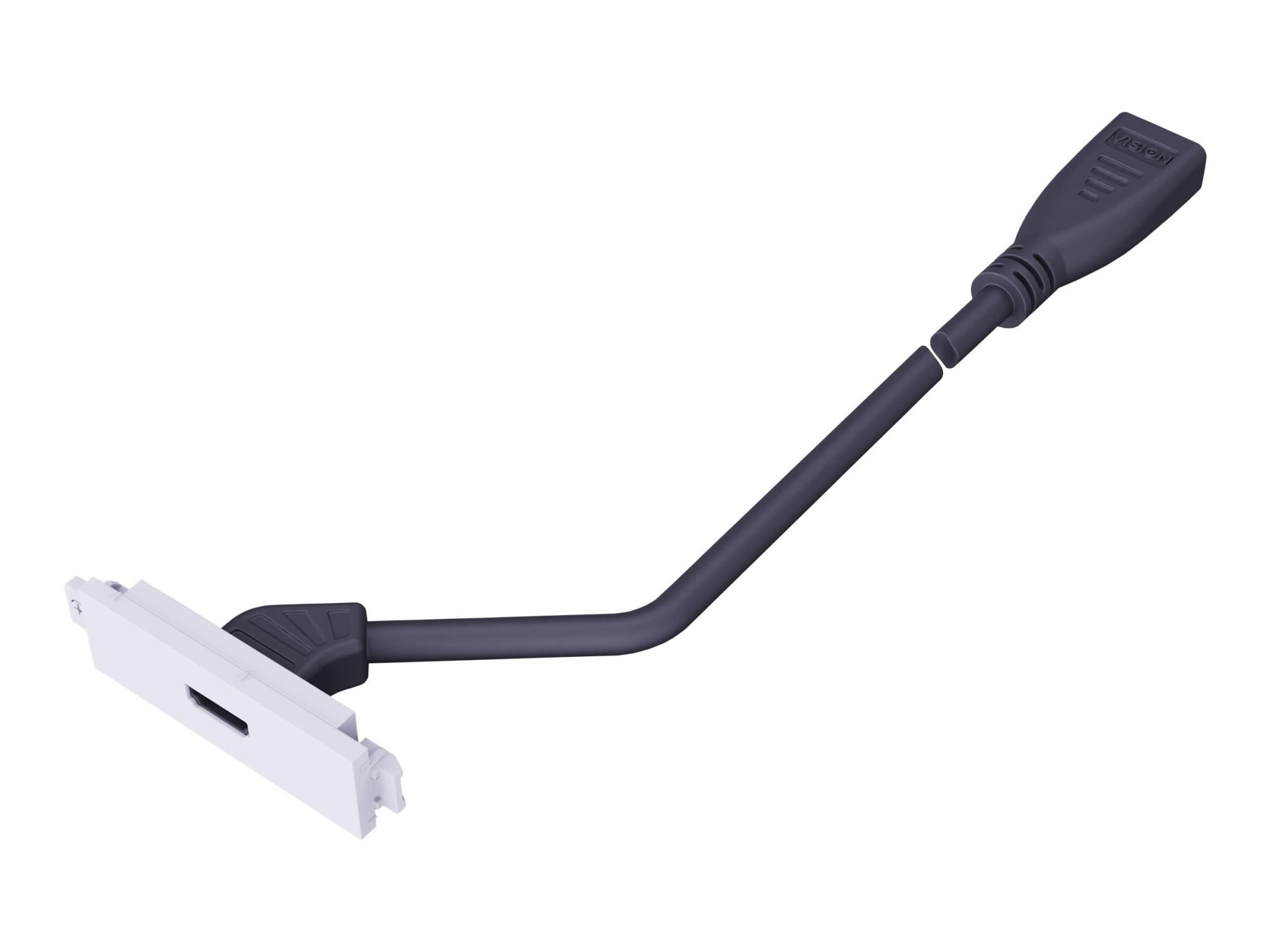 Vision TechConnect 3 Active Booster Module - Modulares Faceplate-Kit mit Snap-ins und Kabeln