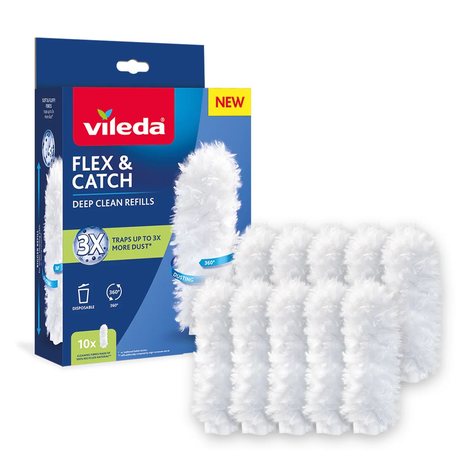 Vileda Flex & Catch Ersatzbezug, 10 Stk.