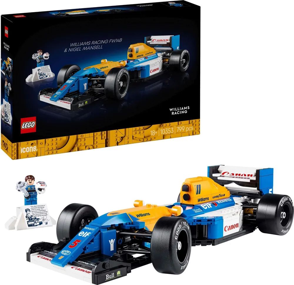 LEGO 10353 Icons Williams Racing FW14B mit Nigel Mansell