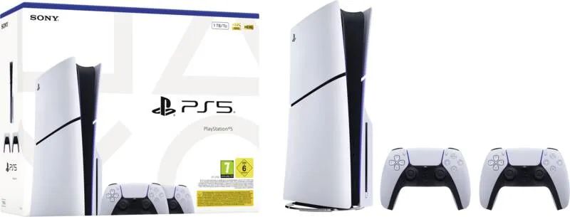 Playstation PS5 1TB SSD Laufwerk Slim + 2 DualSense Wireless Controller