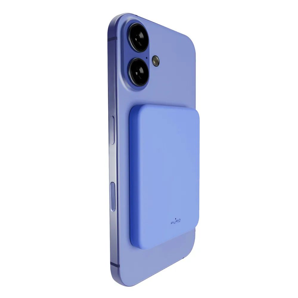 PURO Induktions Powerbank 15W, 4.200 mAh, MagSafe blau