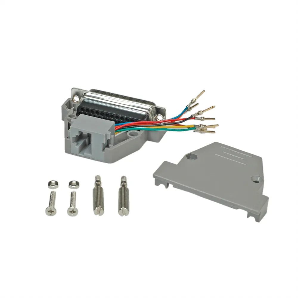 ROLINE DB25 Stecker-RJ45 Buchse 8P/8C 8Ltg.