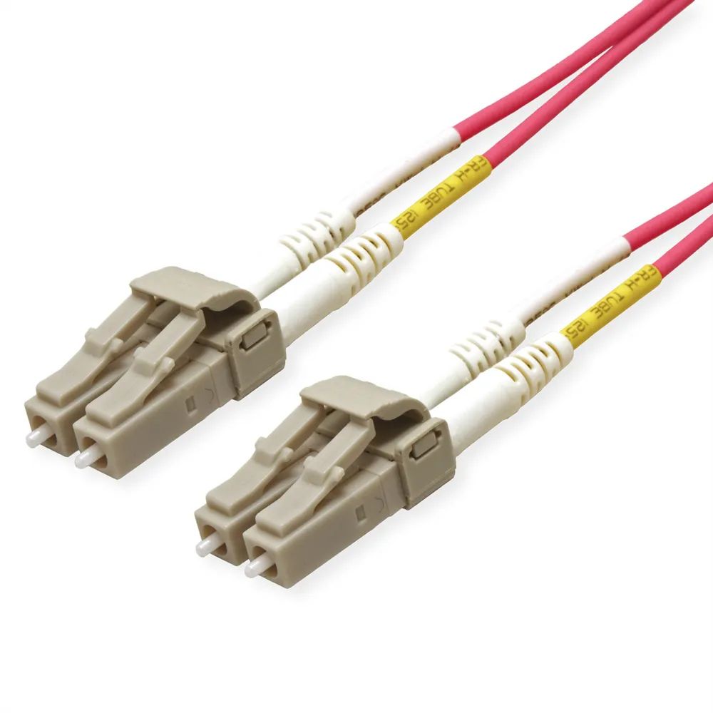 ROLINE LWL-Kabel 50/125µm OM4, LC/LC, Low-Loss-Stecker, violett, 5 m