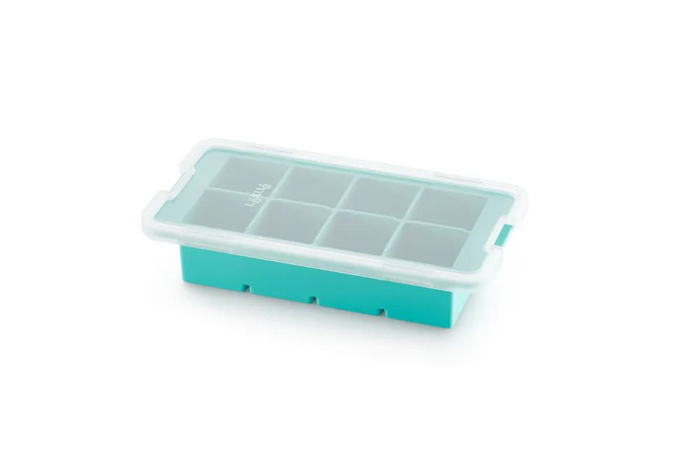 Lékué XL Quadratische Eiswürfelform - Turquoise