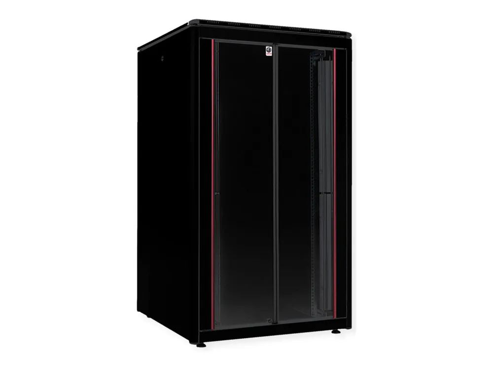 ROLINE Pro - Schrank Netzwerkschrank - mit Glastür, 800 x 800 mm (B x T)
