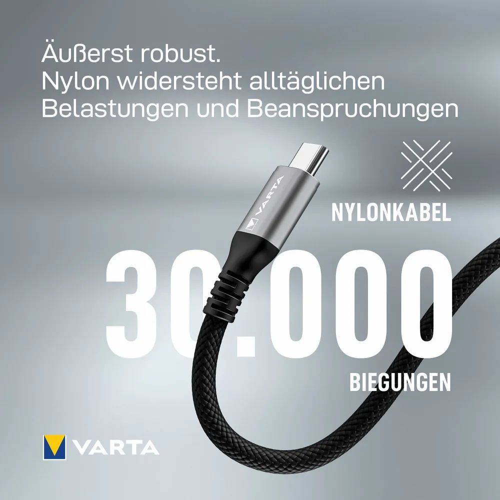 VARTA Cable USB A - USB Typ C