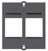 Bachmann Frontabdeckung - Schwarz - 2 Ports