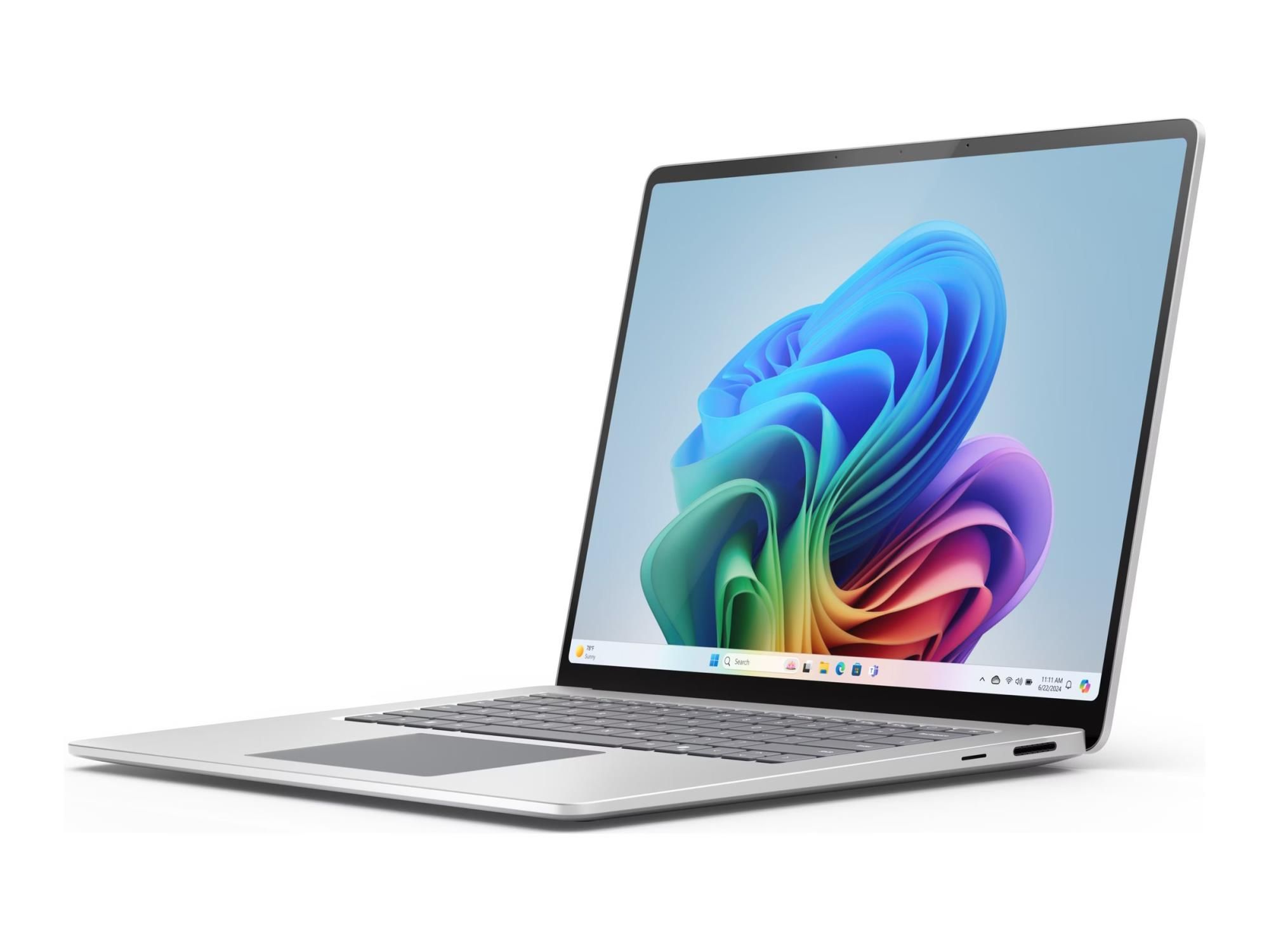 Microsoft Surface Laptop Copilot+ PC for Business - 7th Edition - Snapdragon X Elite X1E-80-100 - Win 11 Pro - Qualcomm Adreno - 16 GB RAM - 256 GB SSD - 38.1 cm (15")