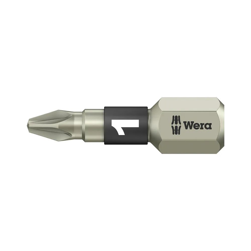 WERA Bit-Einsatz Edelstahl 3855/1TS 1/4sechskant PZ 1/25 mm Pozidriv