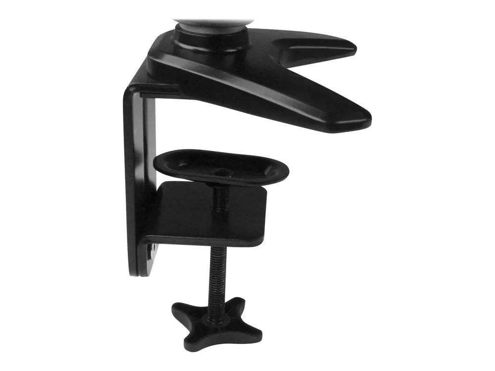 StarTech.com Laptop Monitor Stand - Computer Monitor Stand - Full Motion Articulating - VESA Mount Monitor Desk Mount - Befestigungskit (Befestigung für Stange, Gummipad, Laptop-Ablage, Federarm, Schwenkarm, 4 Abstandshalter, Clip zur Kabelführung, S
