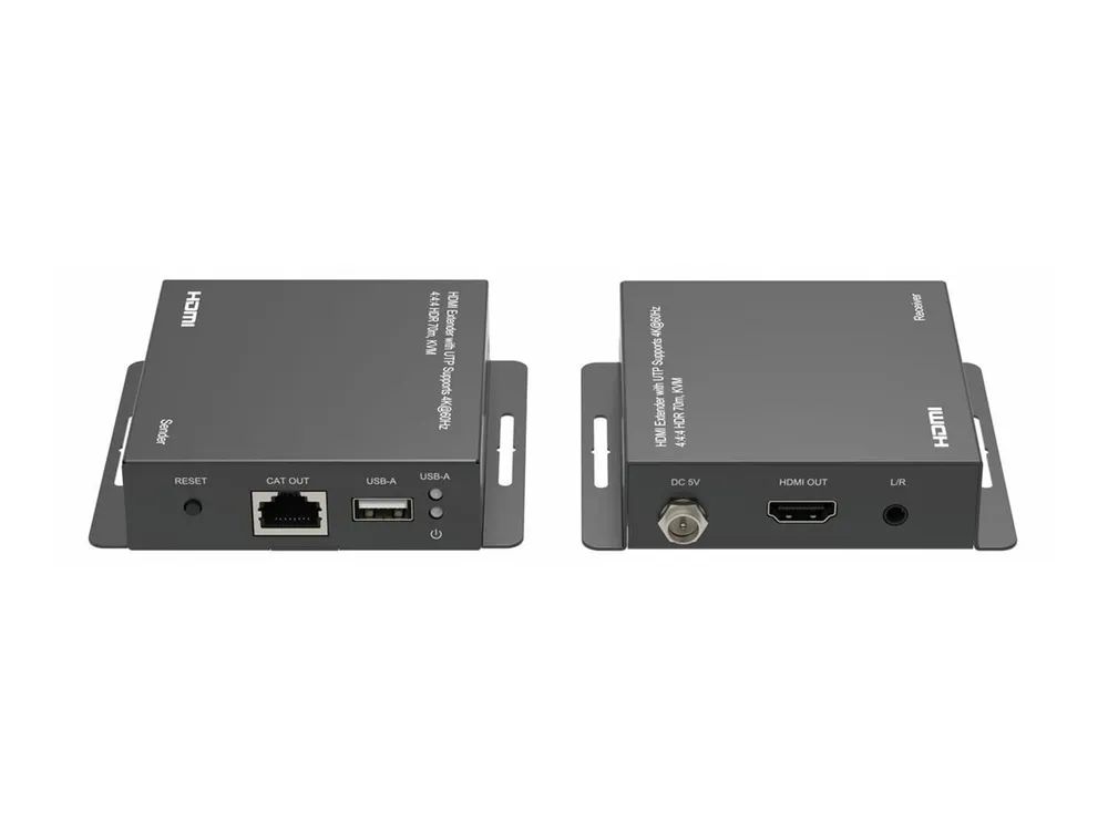 MicroConnect 4Ka60Hz HDMI Extender with KVM function over ethernet - Ethernet