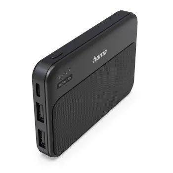 Hama Power Pack "Pocket 5", 5000mAh, Ausgänge: 2x USB-A, Anthrazit