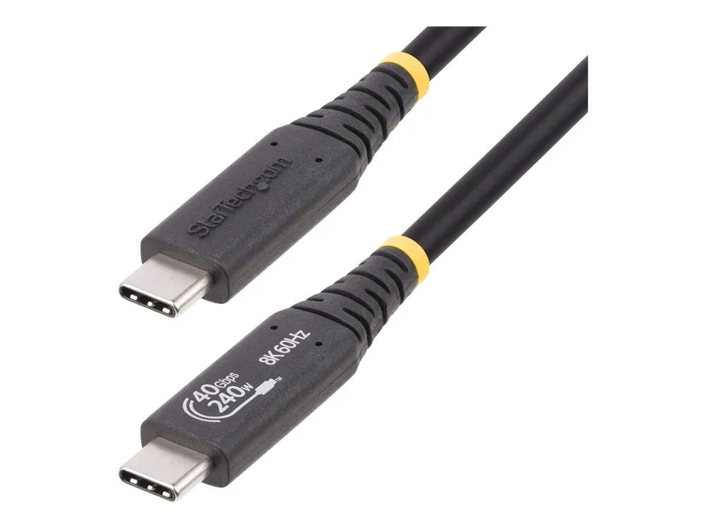 StarTech.com 1m USB4 Kabel, USB-IF Zertifiziertes USB-C Kabel, 40Gbps, 8K - USB-Kabel - 24 pin USB-C (M)