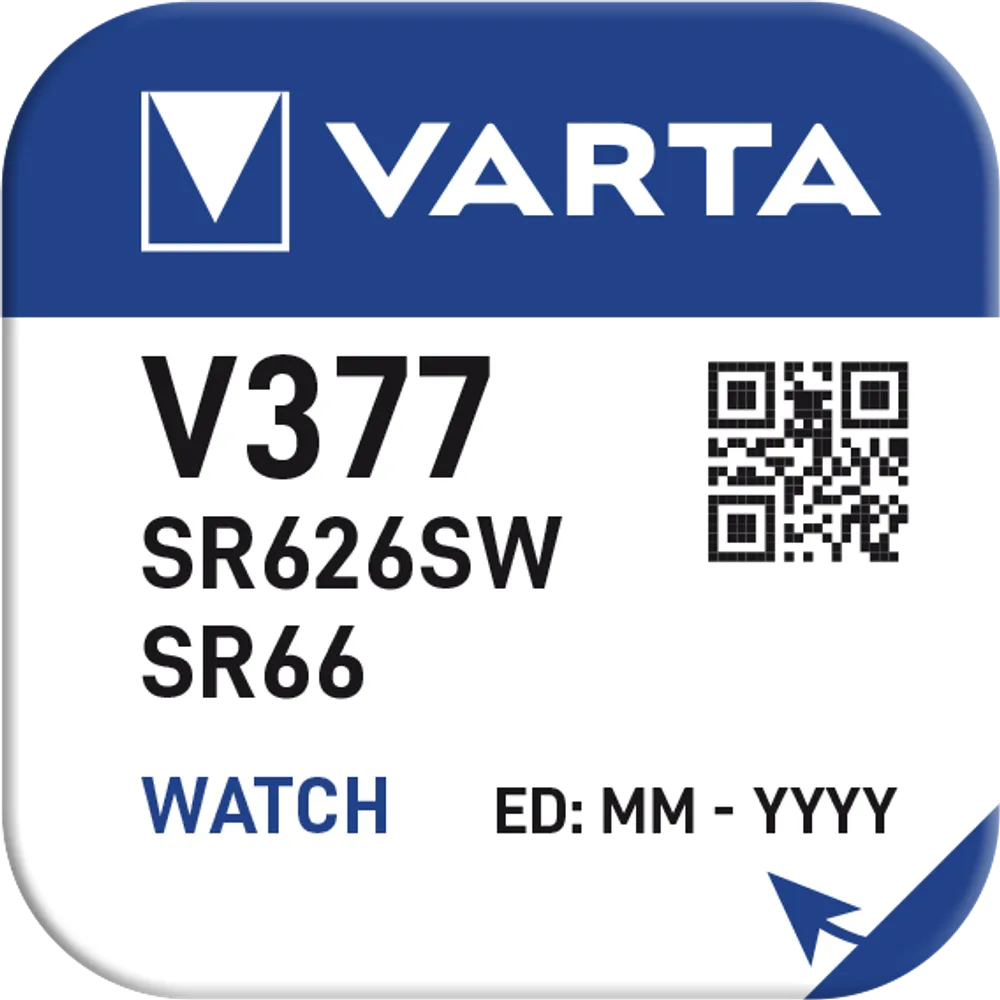 VARTA SILVER Coin V377/SR66 Napfblister 1