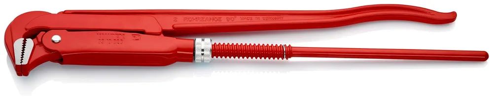 KNIPEX Rohrzange 90° rot pulverbeschichtet 560 mm