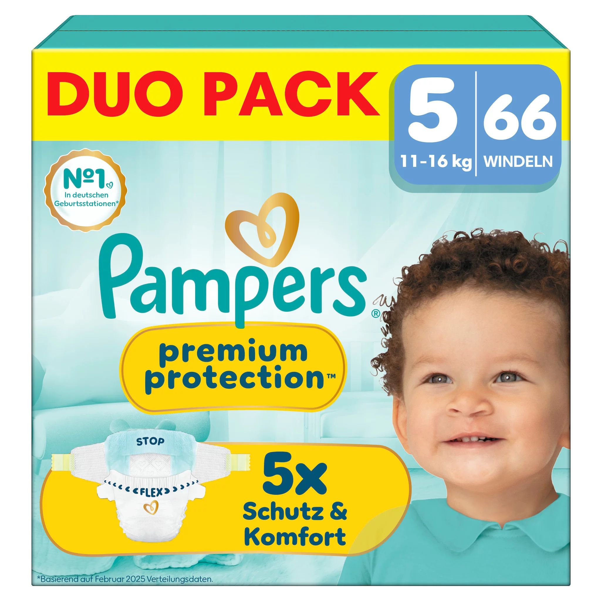 Pampers Premium Protection Gr.5 Junior 11-16kg DuoPack, 66 Stk.