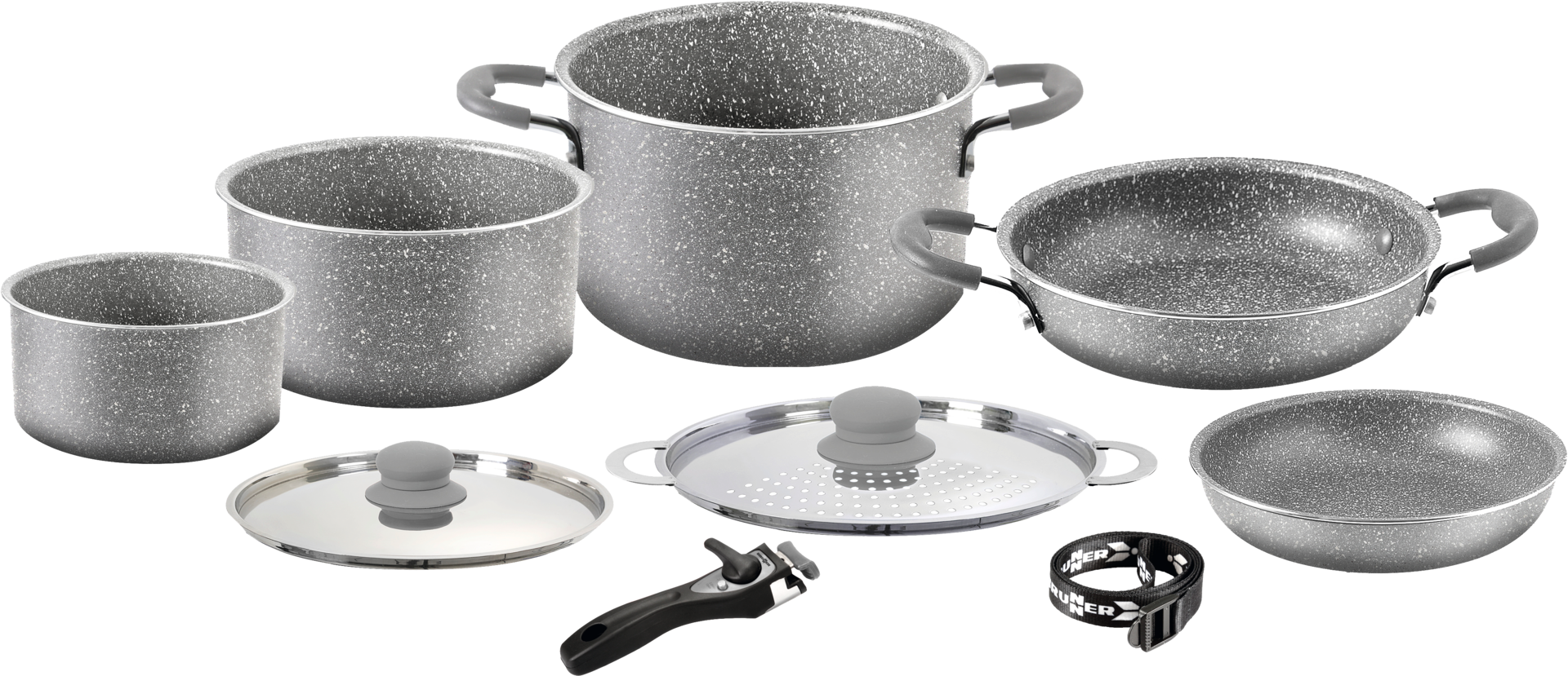 Brunner Topfset GOURMET ROCK 8+1 ø 20