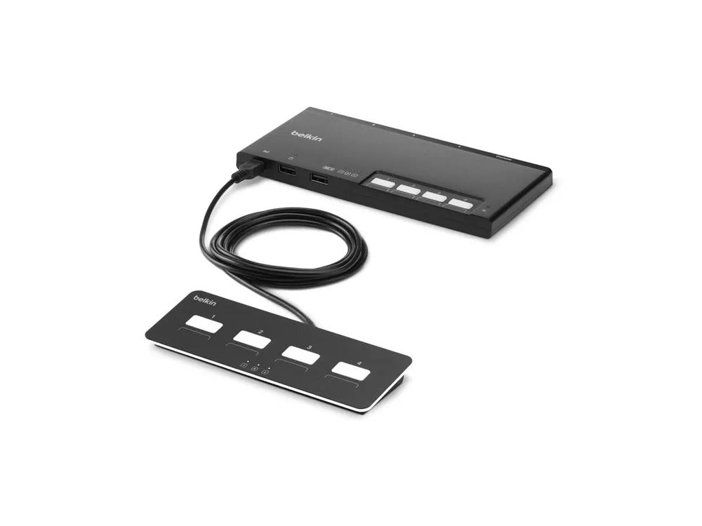 Belkin Modular Secure - KVM-Switch - 4 x KVM port(s)