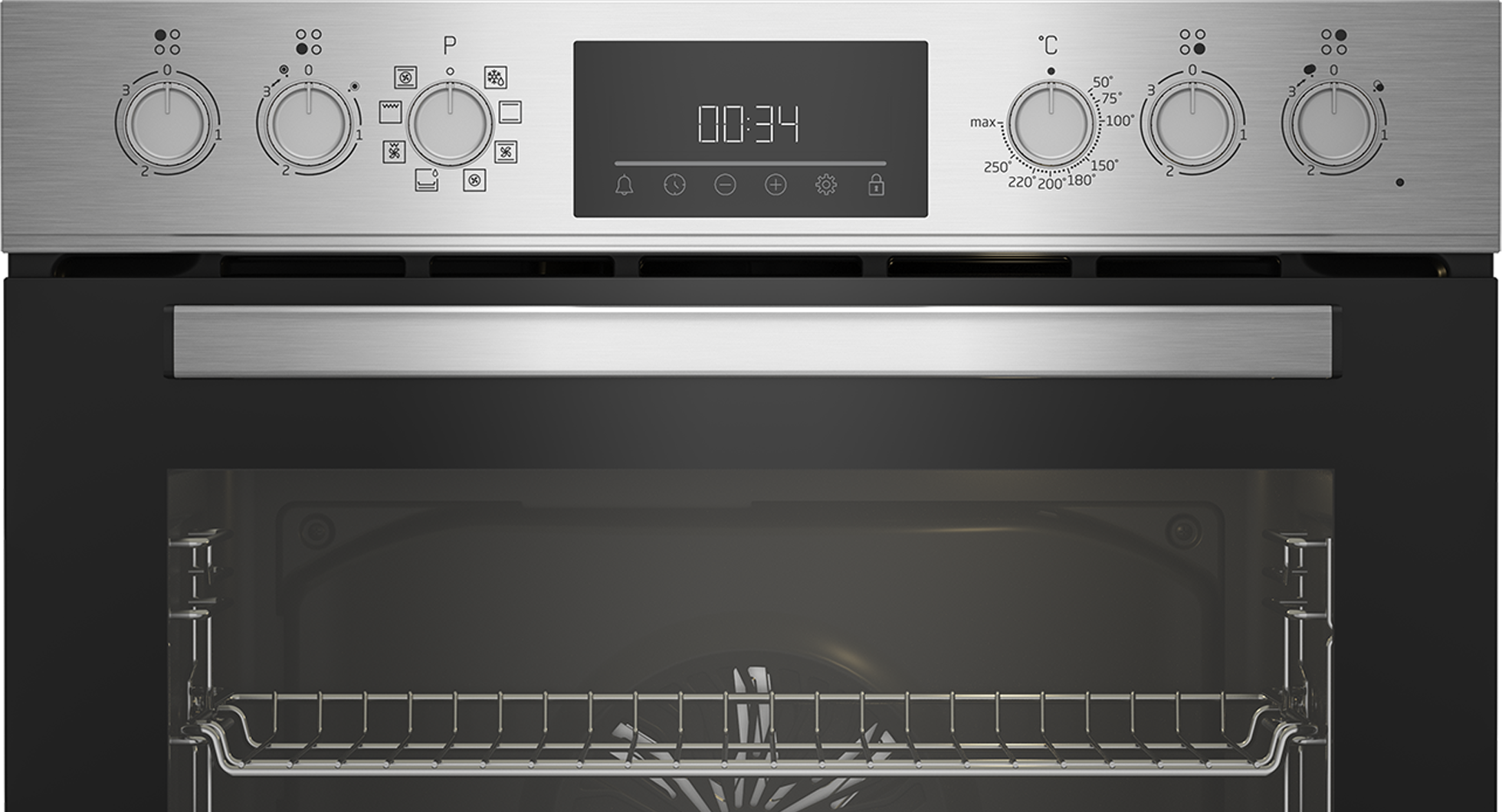 Beko BBUM12328X Backofenset mit Glaskeramikkochfeld